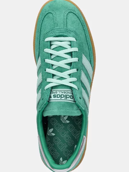 Замшевые кроссовки Adidas Originals зеленые
