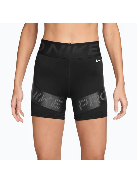 Pantaloni scurți pentru femei Nike Pro Sculpt High Waisted 5" Biker black/anthracite/white alb