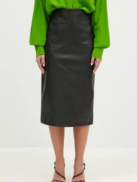 Sportmax fustă de piele