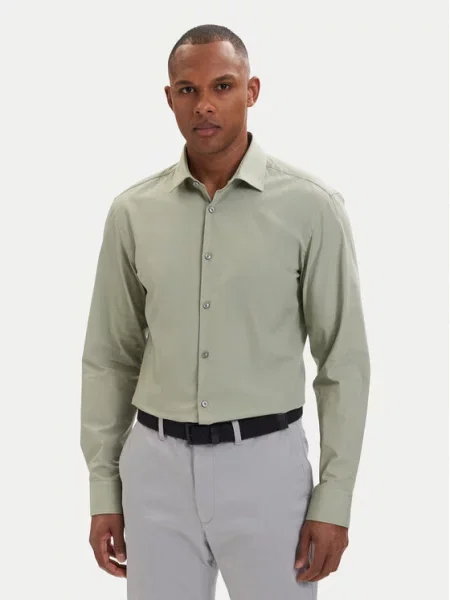 HUGO Cămașă Kenno deschis verde