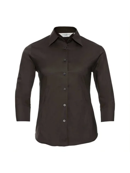 Klasična srajca Russell rjava