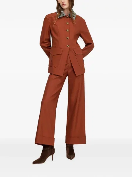 Pantaloni Veronica Beard maro