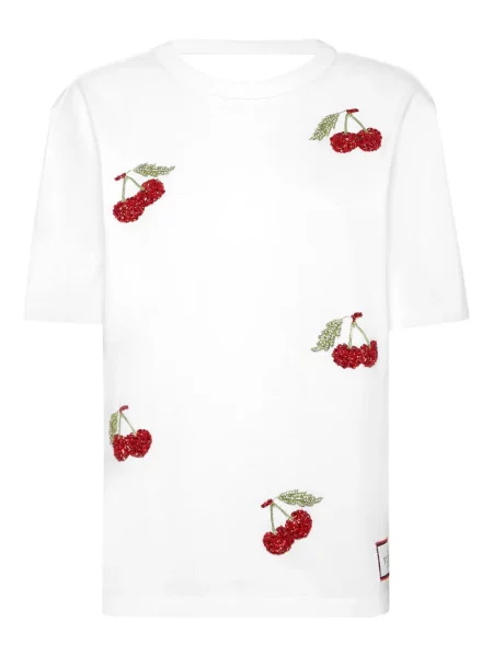 Koszulka Philipp Plein z kryształkami biała