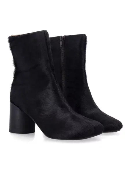 Botki Mm6 Maison Margiela skórzane czarne