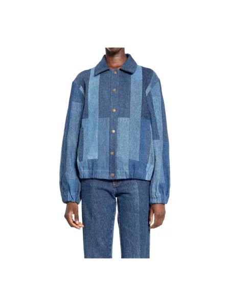 Kurtka jeansowa E.l.v. Denim niebieska