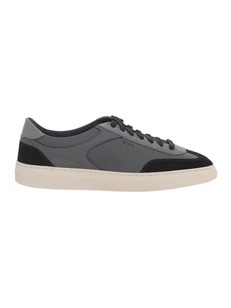 Sneakersy Boss zamszowe szare