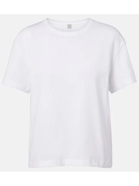Tricou Toteme din jerseu alb