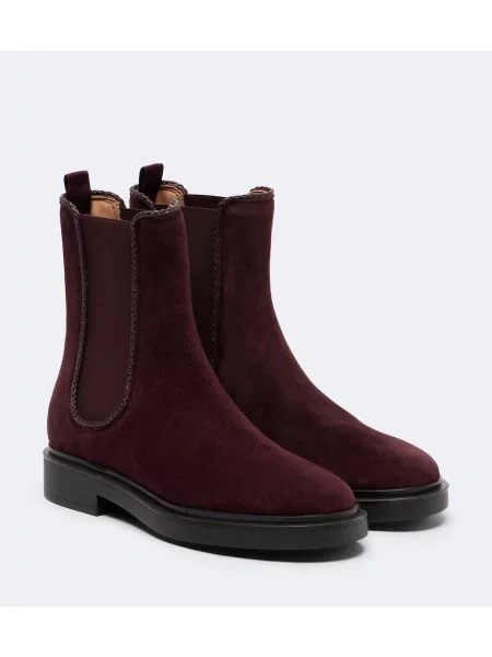 Botine chelsea Aquazzura din piele de căprioară