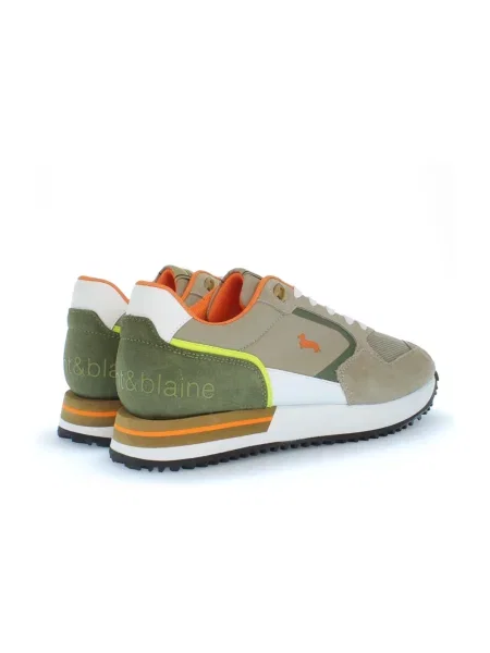 Sneakersy Harmont & Blaine zamszowe z logo beżowe