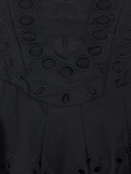 Костюм мини рокля Charo Ruiz Ibiza бродирана черно