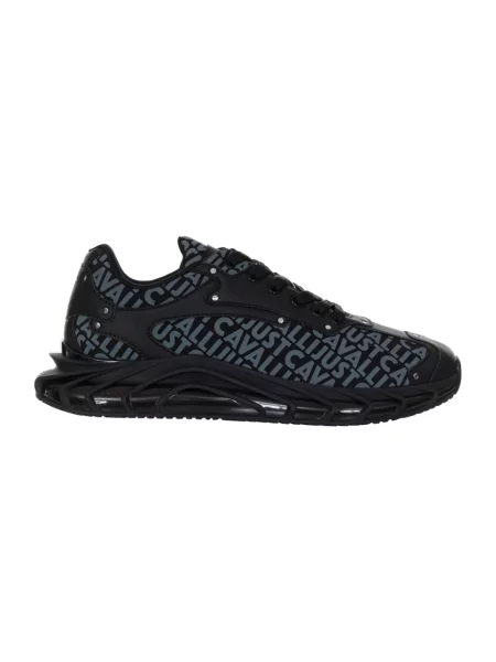 Sneakersy Just Cavalli skórzane czarne