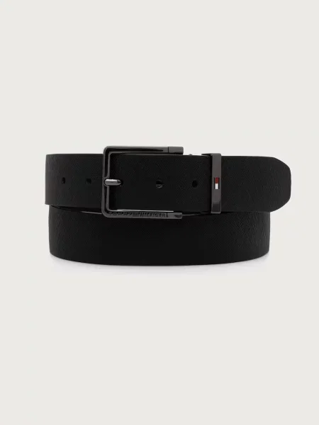 Tommy Hilfiger curea pentru bărbați din piele negru