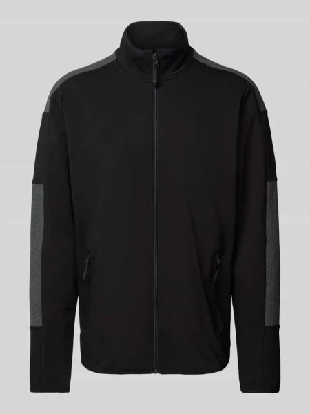 Bluza rozpinana z zapinanymi na błyskawiczny model ‘PIERRE’ Joy czarna