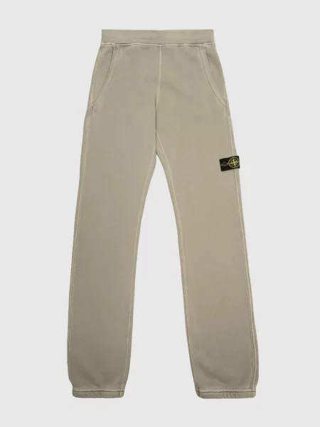 Дитячі спортивні штани кольору хакі Stone Island