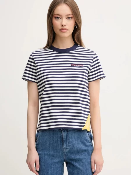 Тениска Tommy Hilfiger SAILING дамска тъмносиньо