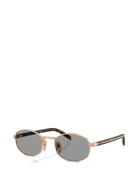 Ochelari de soare ovali Prada Eyewear roz