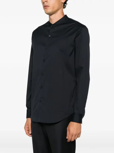 Gulerat lung cămașă Giorgio Armani albastru