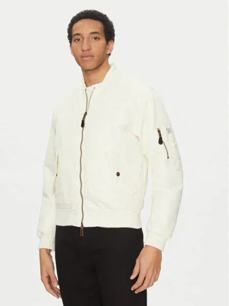 Guess Jeans Kurtka bomber Écru