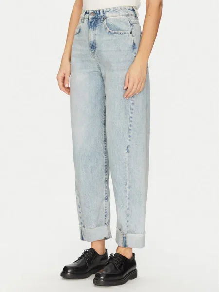 ViCOLO Дънки Boyfriend Fit светлосиньо