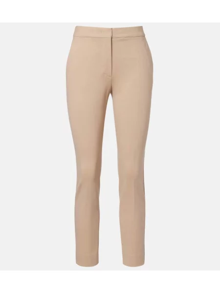 Cropp pantaloni Max Mara din jerseu bej
