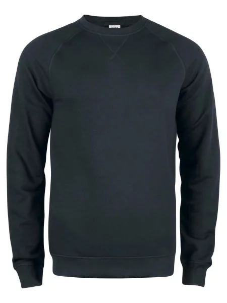 Clique Premium OC Roundneck bluza z bawełny organicznej z domieszką – czarna