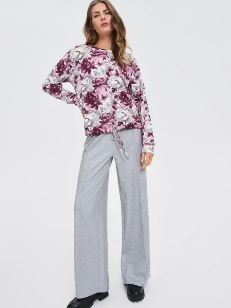 Bluza Marisse w kwiatki biała