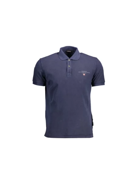 Haftowana koszulka polo Cavalli Class z krótkim rękawem szara