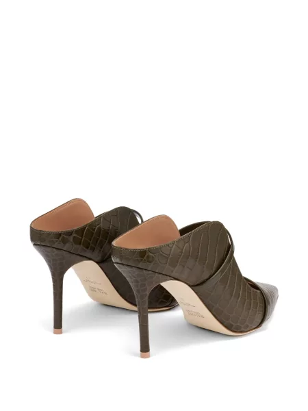 Papuci tip mules Malone Souliers din piele verde