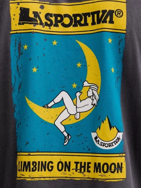 Футболка LA Sportiva Moon Climb з принтом сірий