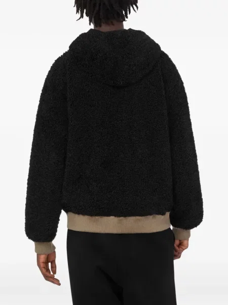 Hanorac cu glugă Moschino din fleece negru