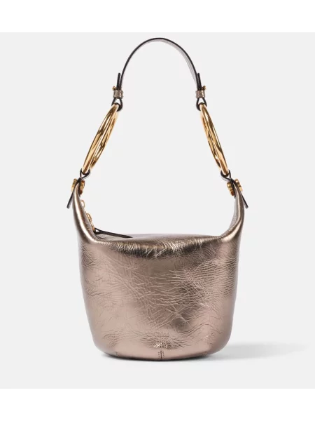 Brăţară Chloé din piele argintiu