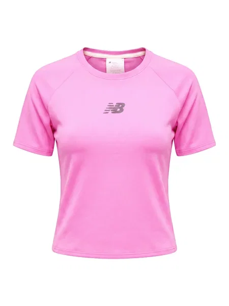 New balance Tricou funcțional fildeş / roz deschis / amestecat negru