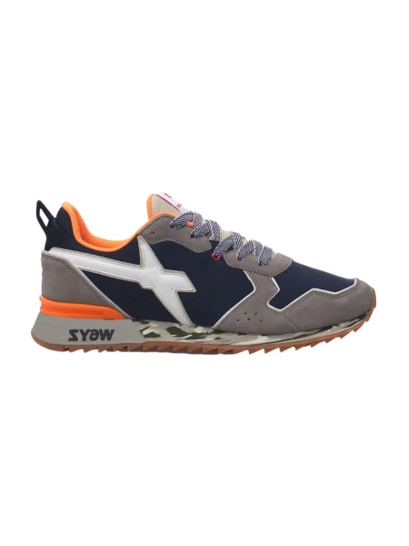 Sneakersy W6yz zamszowe niebieskie