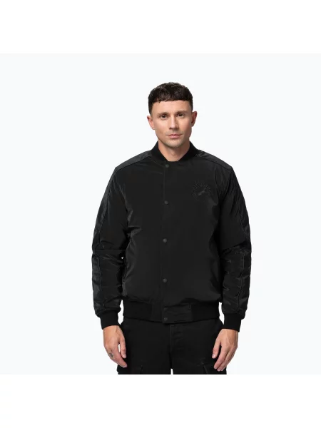 Geacă bărbați Pitbull Manolito Baseball black/black negru