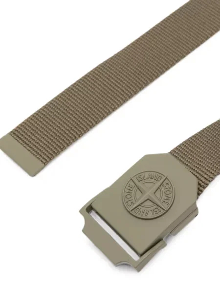 Curea Stone Island cu strasuri verde