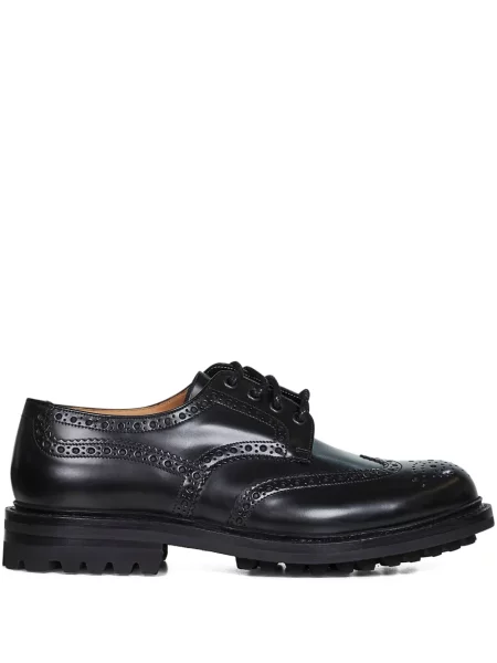 Кожаный брогове Church's черно