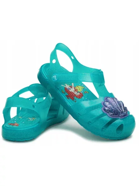 Sandały Dla Dzieci Crocs Princess Ariel Isabella niebieskie
