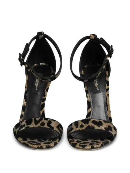 Sandale Dolce & Gabbana cu imagine cu model leopard cu bretele