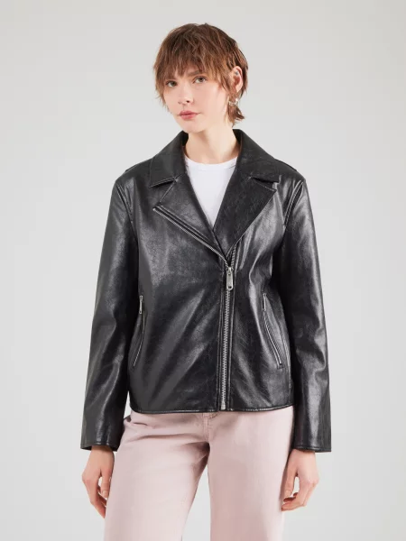 Calvin Klein Jeans Geacă de primăvară-toamnă negru