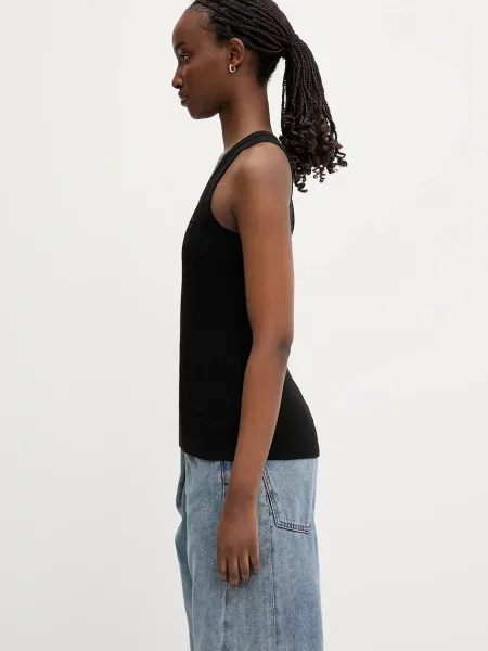 Топ Coperni Rib Logo Tank чорний