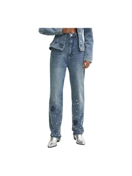 Jeansy Moschino niebieskie