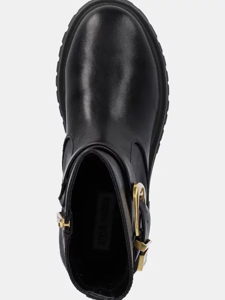 Кожаные ботинки Steve Madden на платформе черные