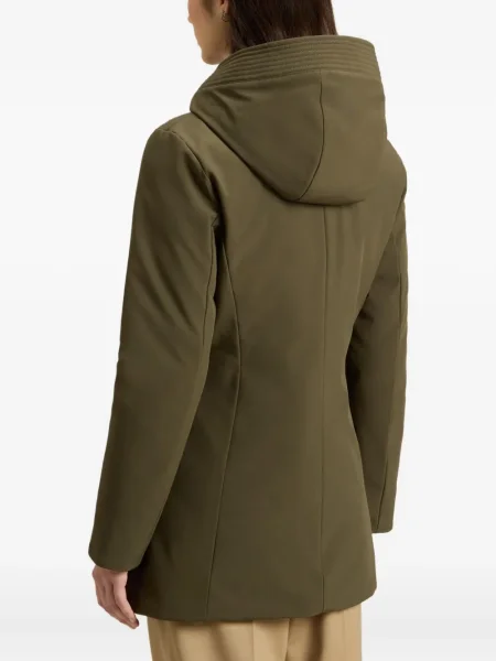 Geacă parka Woolrich cu glugă verde
