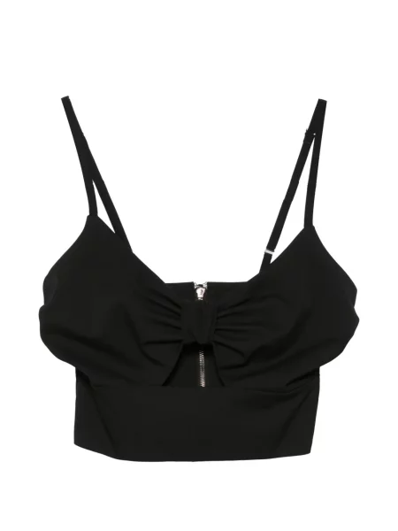 Decupat top Mitiliane Couture cu funde negru