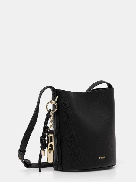 Кожаная сумка Furla черная