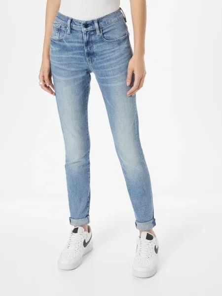 G-Star RAW Džínsy Hana svetlomodrá modrá