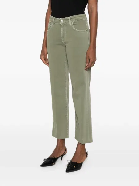 Cropp blugi drepți 7 For All Mankind verde