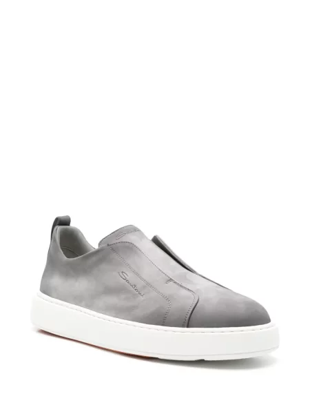 Sneakerși Santoni gri