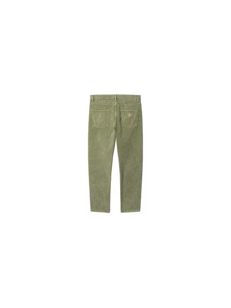 Carhartt WIP Newel Kiwi Worn Washed Mężczyźni Spodnie Carhartt WIP Size: 34 zielony