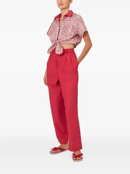 Pantaloni Rosie Assoulin roșu
